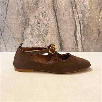 Anonymous Praise Calf Suede Coffee Brown